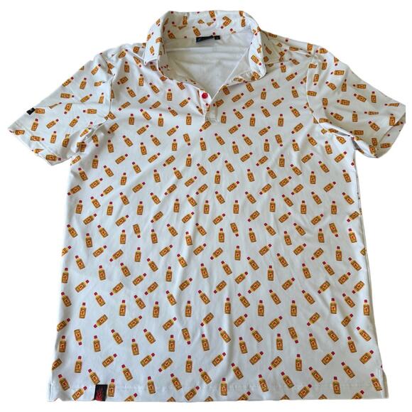 Sunday Swagger Other - Sunday Swagger Fireball Whiskey Print Men's Golf Polo Large